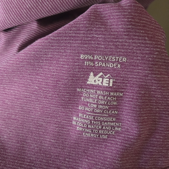Womens REI Purple Quarter-Zip Pullover Size Large Lightweight - Picture 3 of 4